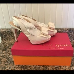 Kate Spade Ivory Slingback Pumps